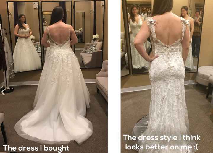 could use a little help with wedding dress regret :(