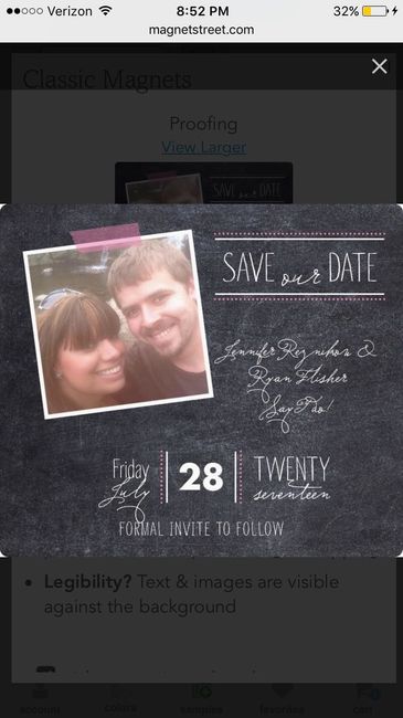 I sent out our save the dates! Share your photos!