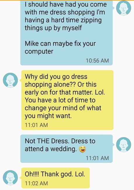 Wedding Dress Misunderstanding