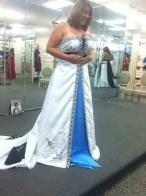 Colored wedding dress?