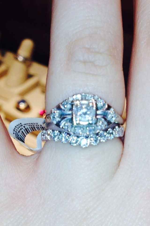 show me your wedding band e-ring combos! :D