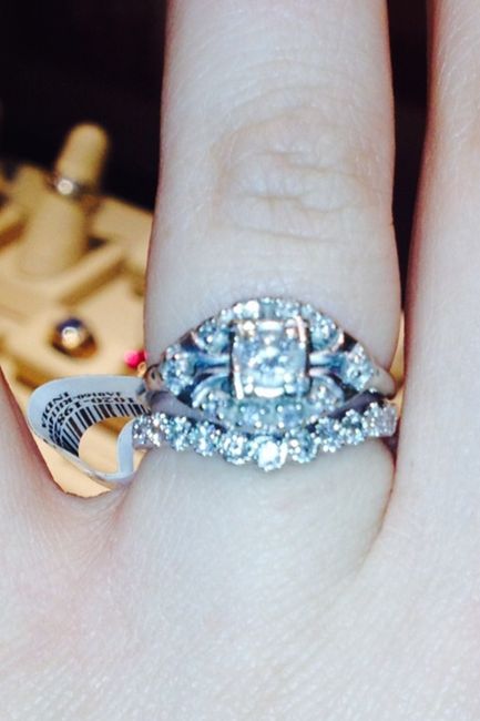 show me your wedding band e-ring combos! :D