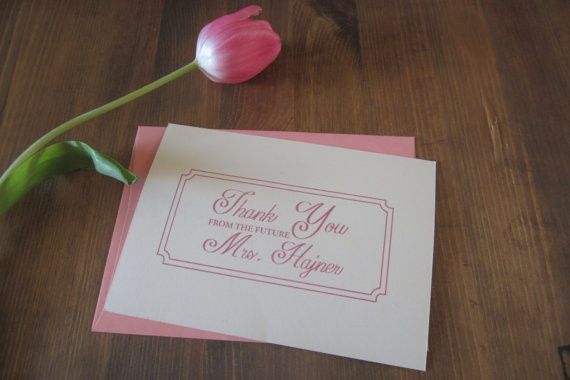 Bridal shower thank you cards?