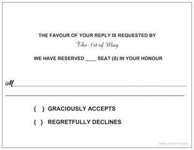 Vista Print ....RSVP...?