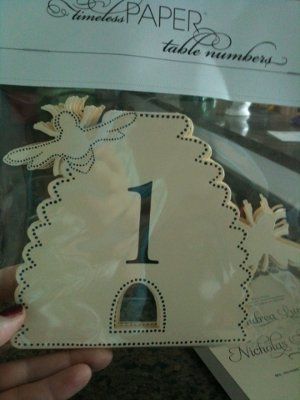 My invitations and table numbers are here!!!