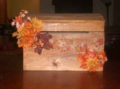 fall wedding card box... any ideas?