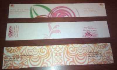 Are you using labels for your invitations?  ***Update --- Trying to DIY ** PIC attached