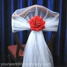 Black Mesh CHair Bow
