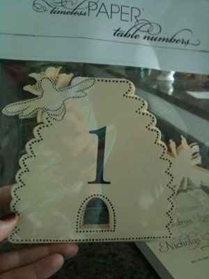 My invitations and table numbers are here!!!