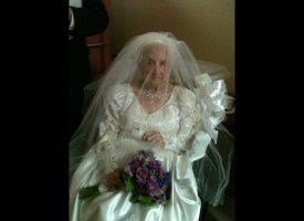 It's never too late....100 year old bride....