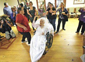 It's never too late....100 year old bride....