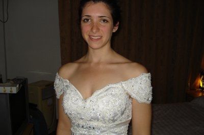 My dress, at last!!  Bought, paid for, brought home, photographed!