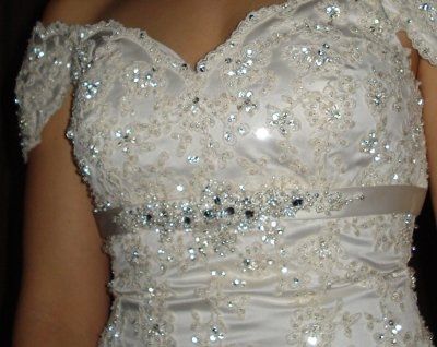 My dress, at last!!  Bought, paid for, brought home, photographed!