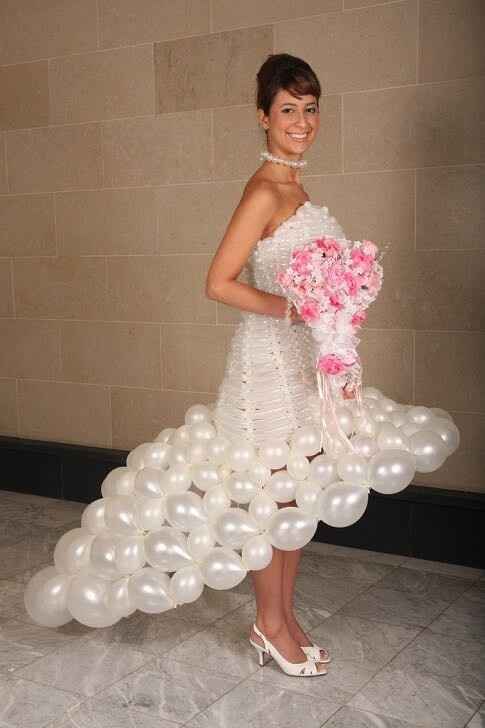 That's some wedding dress