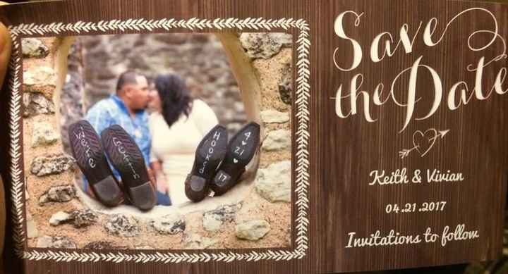 Save the dates are done.