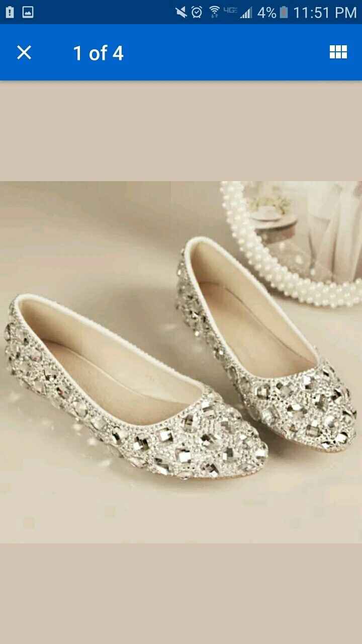 Flats on wedding day