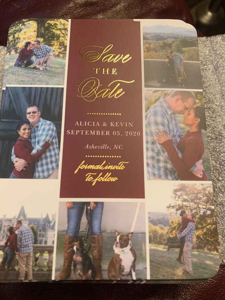 Got our Save The Date finally - 1