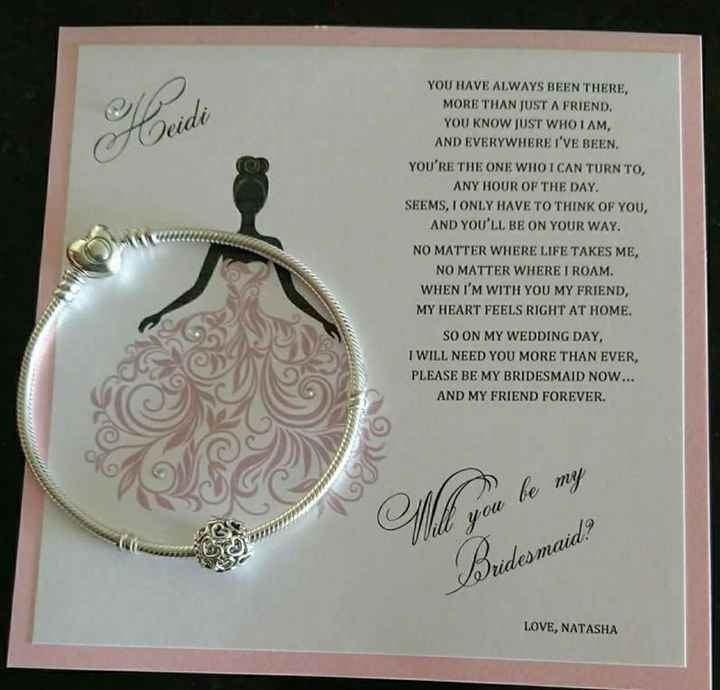 Special/Unique Bridesmaid Gifts