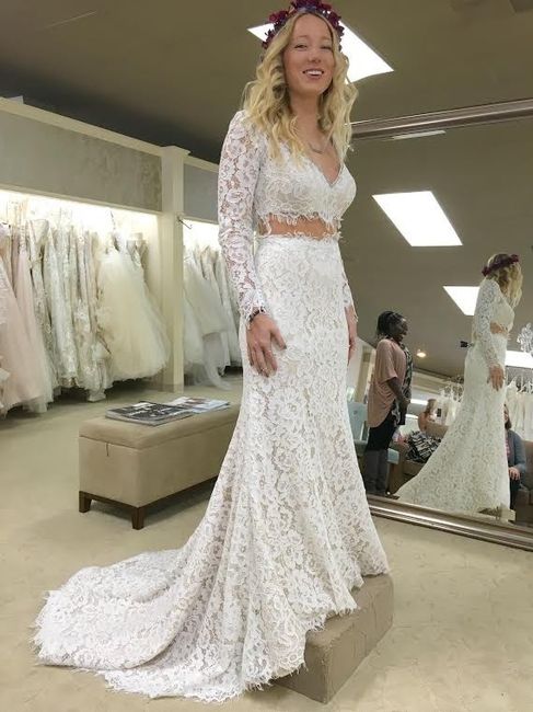 Wedding dresses(two piece)