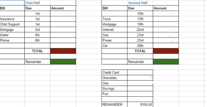 NWR/Marriage related First Budget