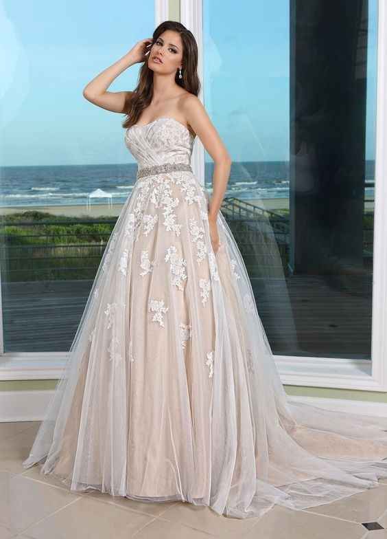 Any bride getting married in a Pink blush dress?