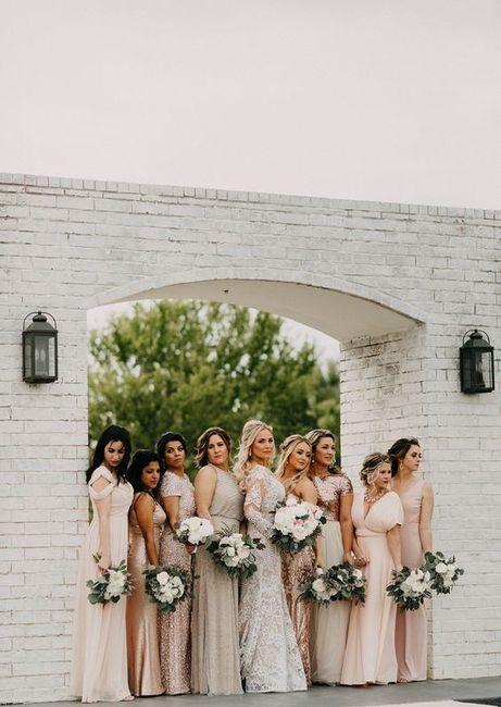 Mismatched Bridesmaids