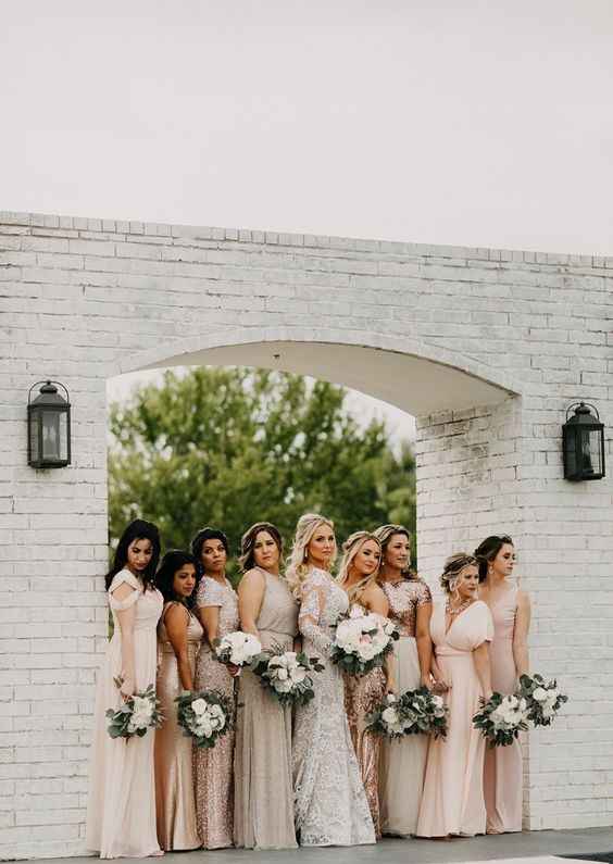 Mismatched Bridesmaids