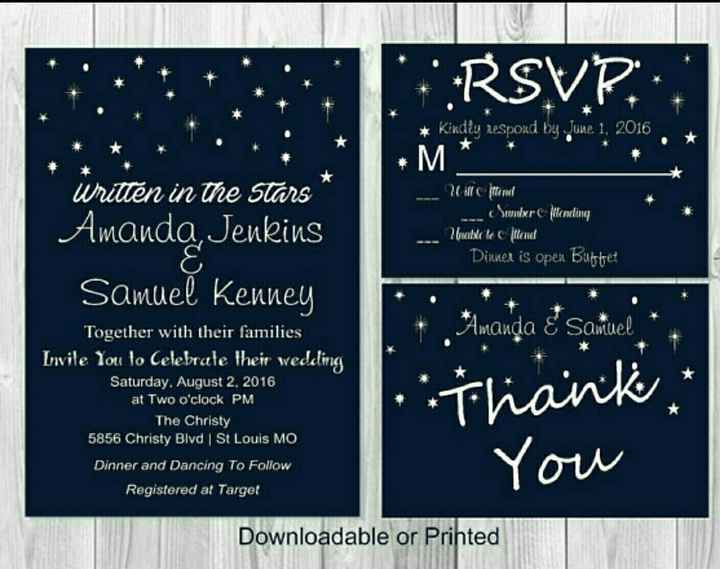 Invitation opinions, please?