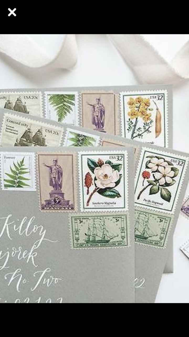 Wedding Invitations and stamps - 1