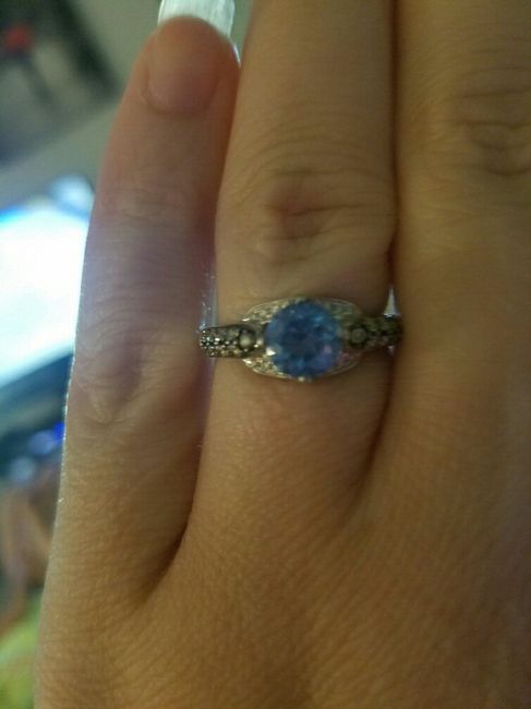 Tried to revive an old thread, but it wouldn't post...so Show me your nontraditional engagement ring