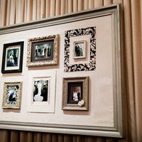 Wedding Memory Wall w/ Old Family Photos
