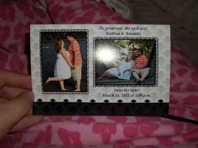 So Excited! Engagement pics and Save the dates :)