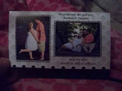 So Excited! Engagement pics and Save the dates :)