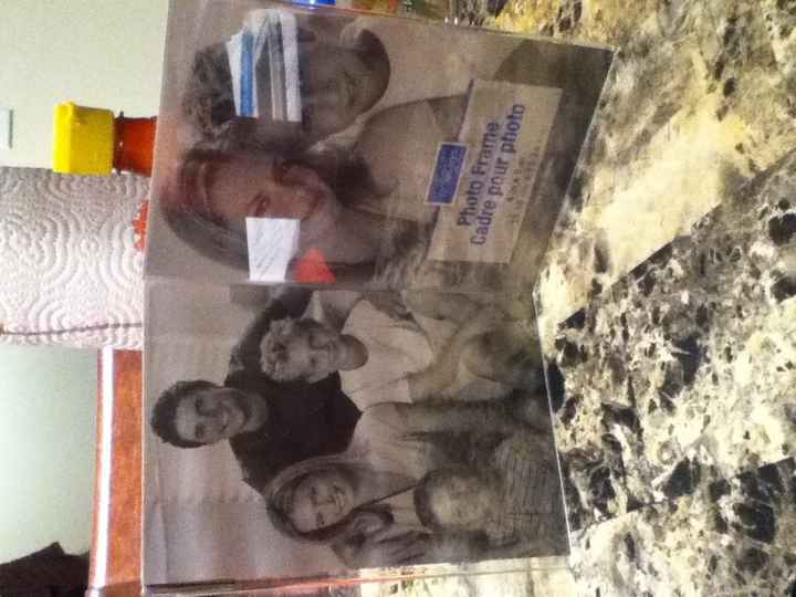 Photo frame table numbers