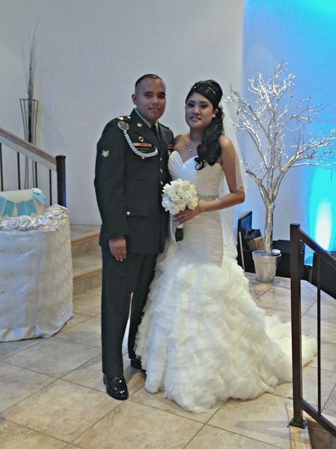 Matching venues and dresses!