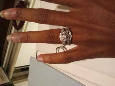 My wedding band came in!!! *pic* Show off your Ring!!!!