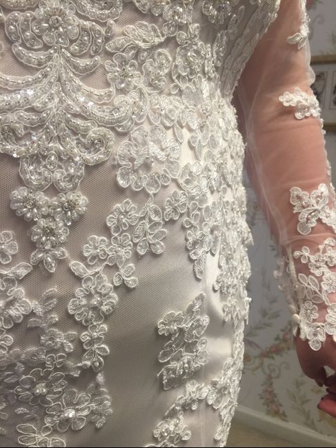 Does your wedding dress have lace, beading, or both? 13