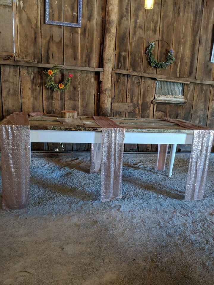 Centerpieces and table runners for food table - 2