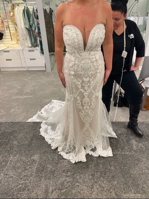 Wedding dress - alterations suggestions needed! Strapless and trumpet /mermaid fit 2