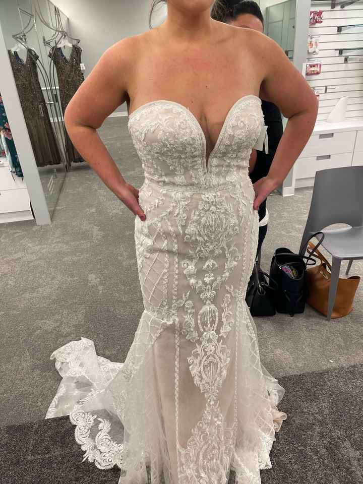 Wedding dress - alterations suggestions needed! Strapless and trumpet /mermaid fit - 3