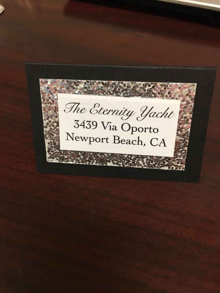 Place cards and ideas