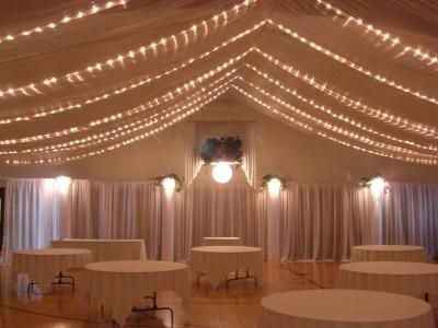 Christmas light ceiling decor