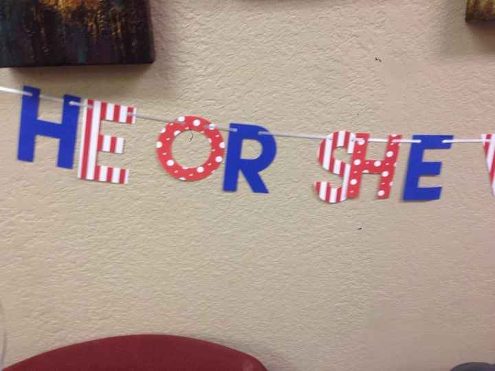 NWR - everything is coming along great for my sister's baby's gender reveal party!