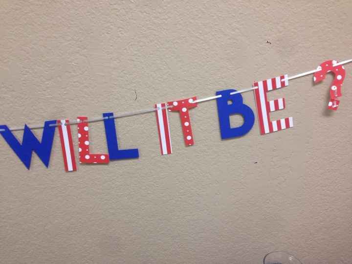 NWR - everything is coming along great for my sister's baby's gender reveal party!