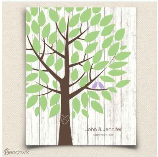 Peachwik Guest Book Trees