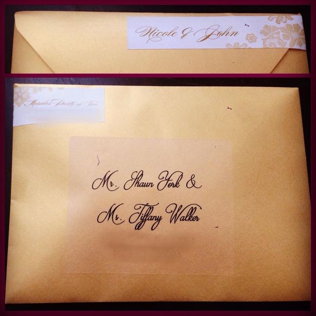 Wedding Invites are sent-- finally!