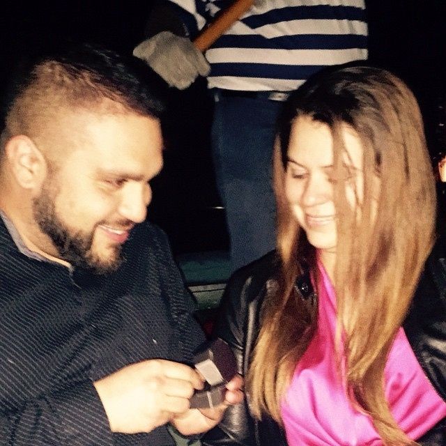 Was your family there for the proposal?