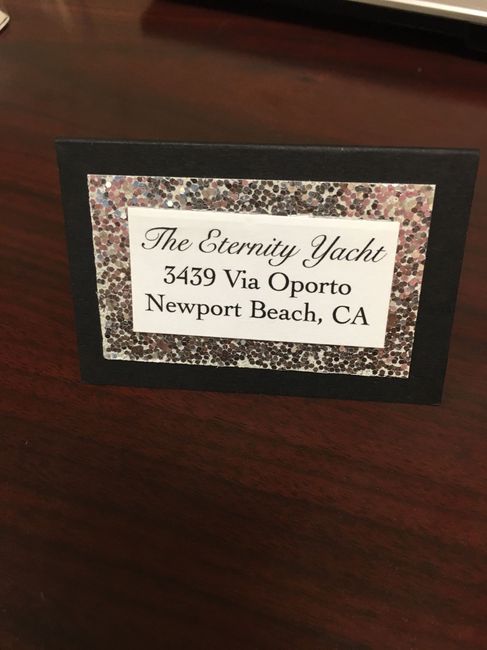 Place cards and ideas