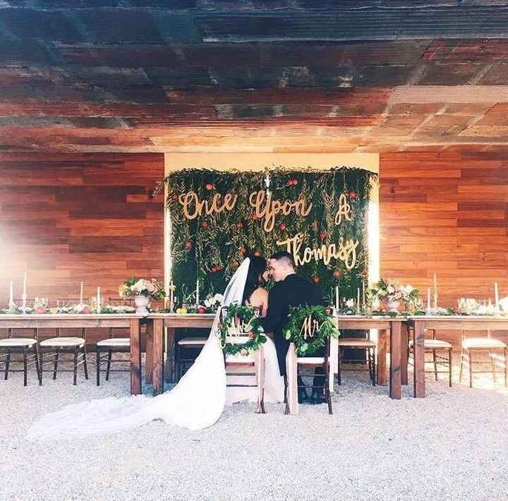 Sweetheart table backdrop