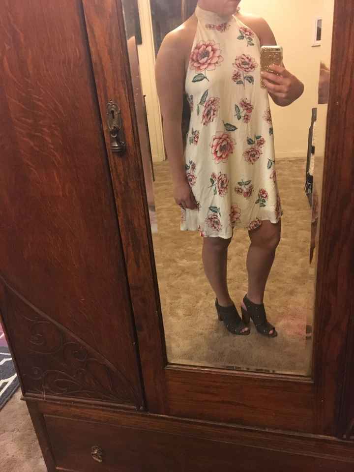 Show me your bridal shower dress.